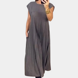 Women's Polyester Pleated Dress