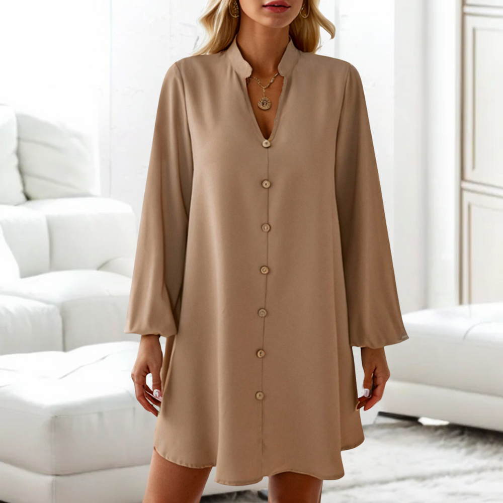 Women's Cotton Camel Summer Dress