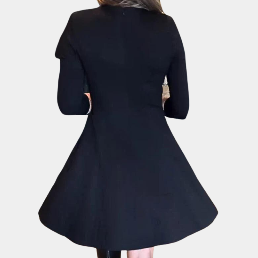 Women's Elegant Polyester A-Line Dress