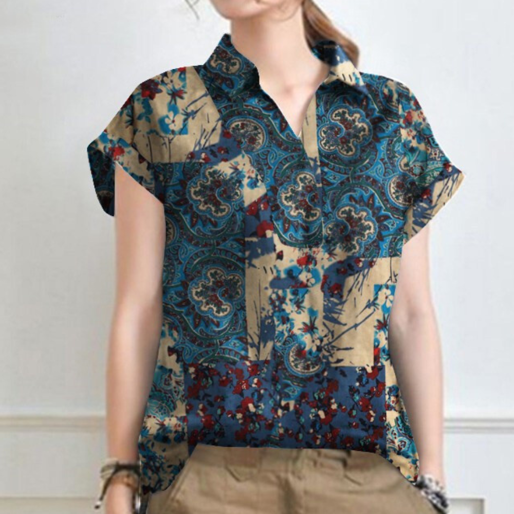 Women's Shirt Lightweight Cotton Floral