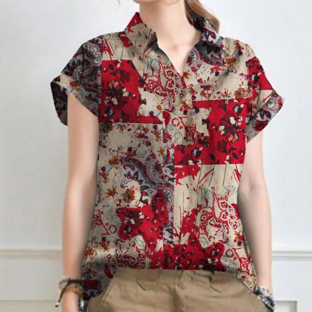 Women's Shirt Lightweight Cotton Floral