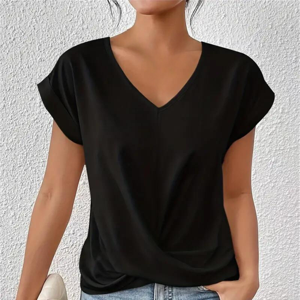 Women's V-Neck Shirt Cotton