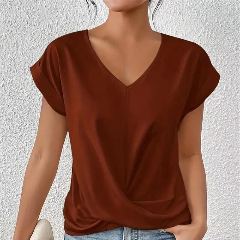 Women's V-Neck Shirt Cotton