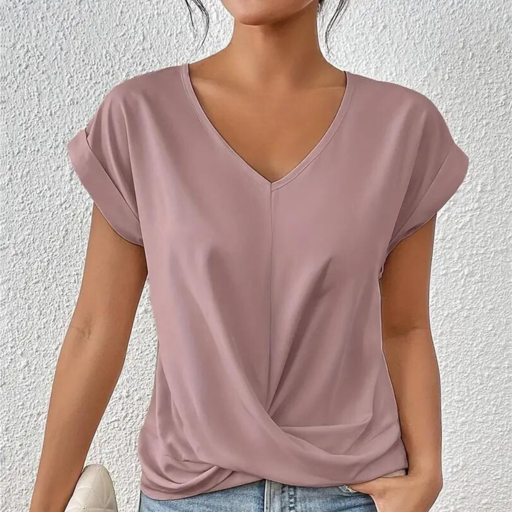 Women's V-Neck Shirt Cotton