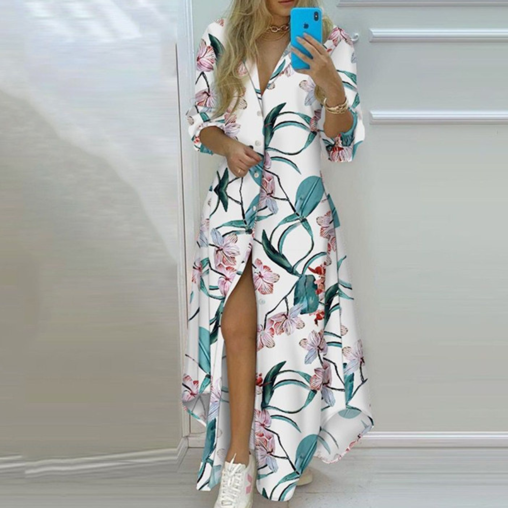 Artistic Newspaper Print Luxury Dress - Unique Womens Dress for Statement Style