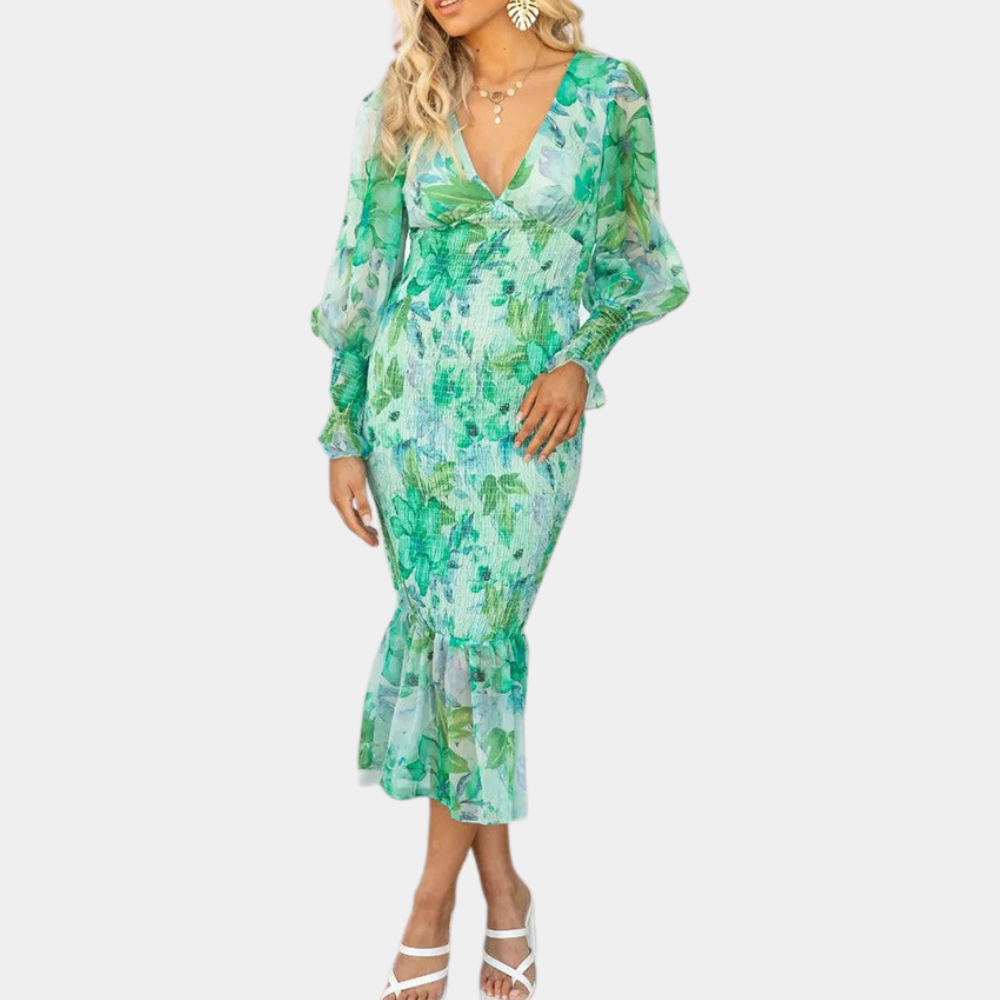 Women's Cotton Floral Print Dress