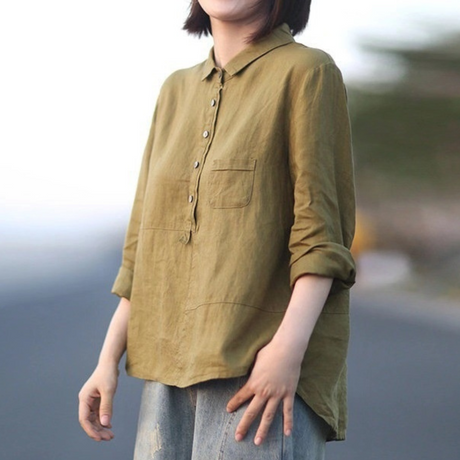 Women's Cotton Linen Shirt