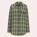 Women's Checkered Polyester Shirt