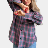 Women's Checkered Polyester Shirt