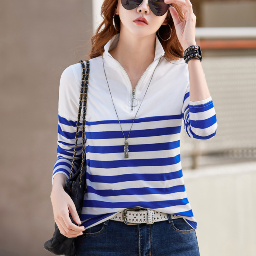 Women's Striped Cotton T-Shirt