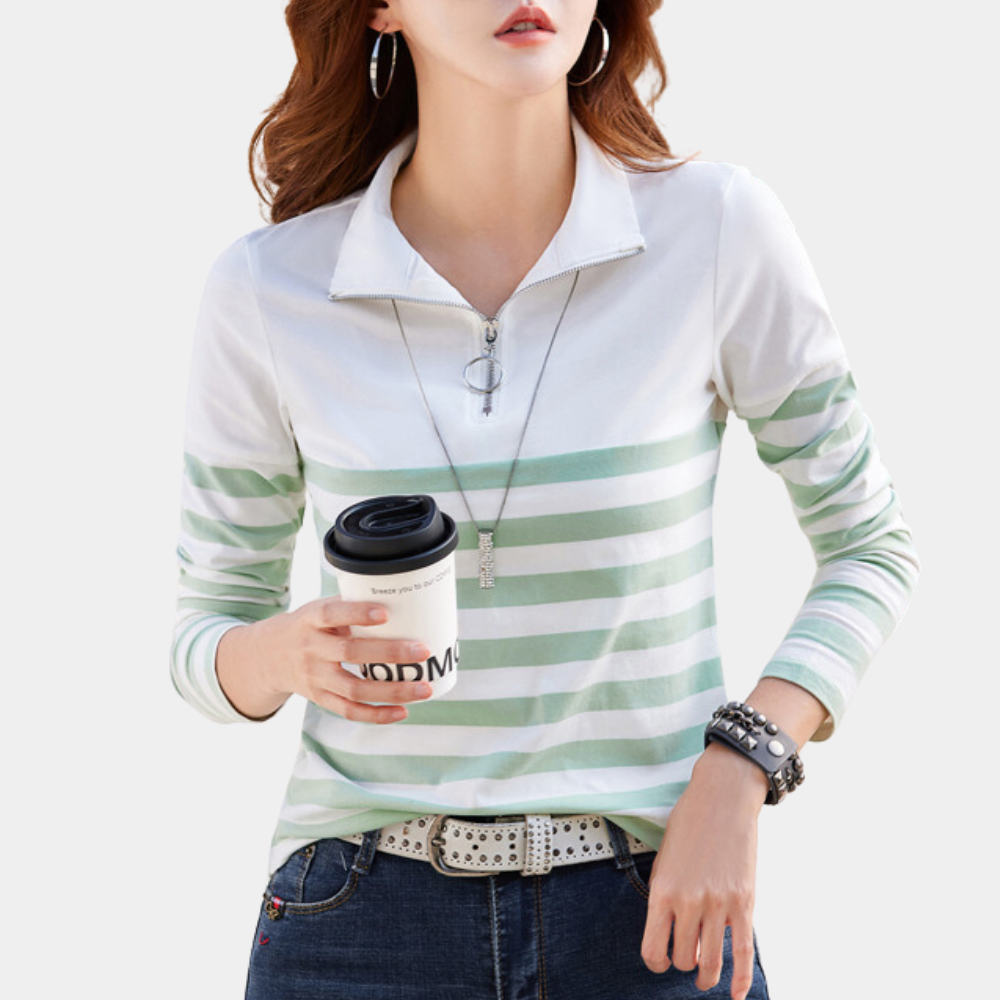 Women's Striped Cotton T-Shirt