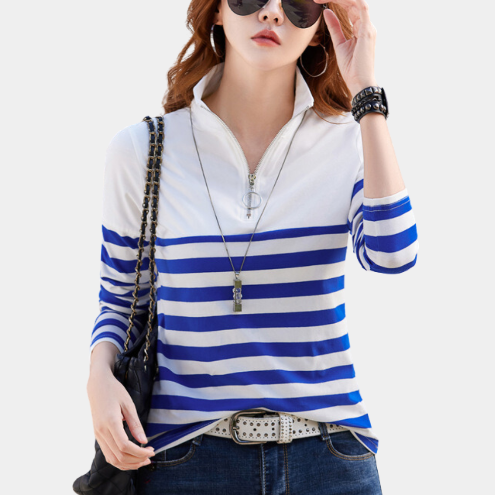 Women's Striped Cotton T-Shirt