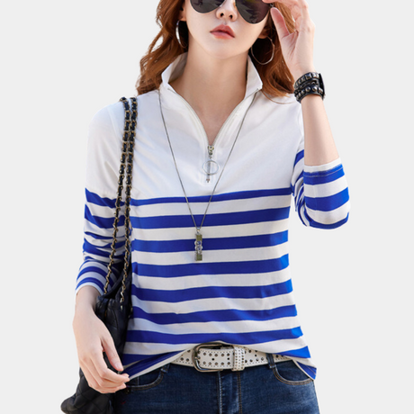 Women's Striped Cotton T-Shirt