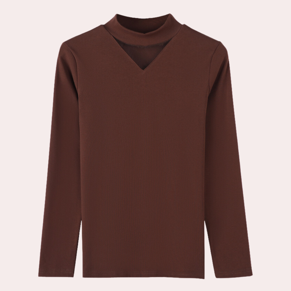 Women's V-Neckline Cotton Shirt