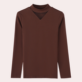 Women's V-Neckline Cotton Shirt