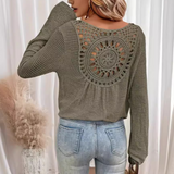 Women's Knitted Polyester Top
