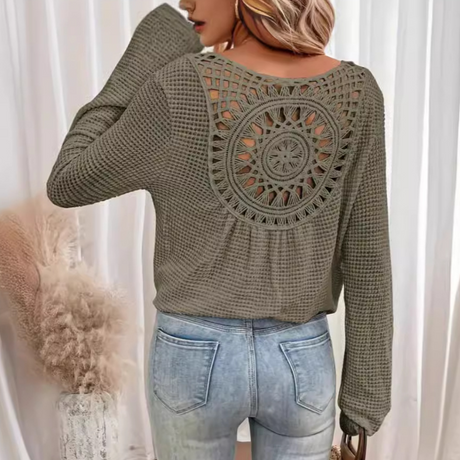 Women's Knitted Polyester Top