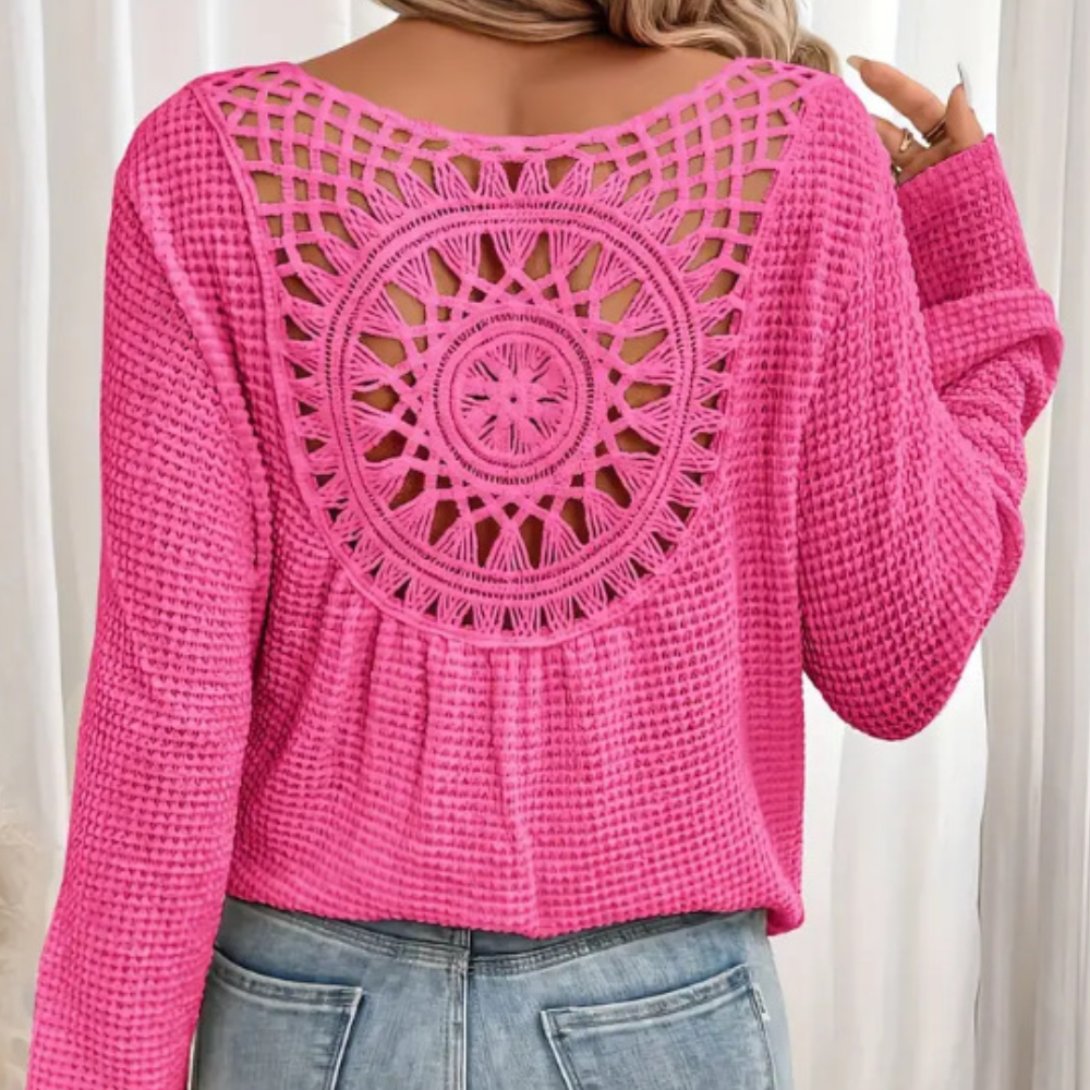 Women's Knitted Polyester Top