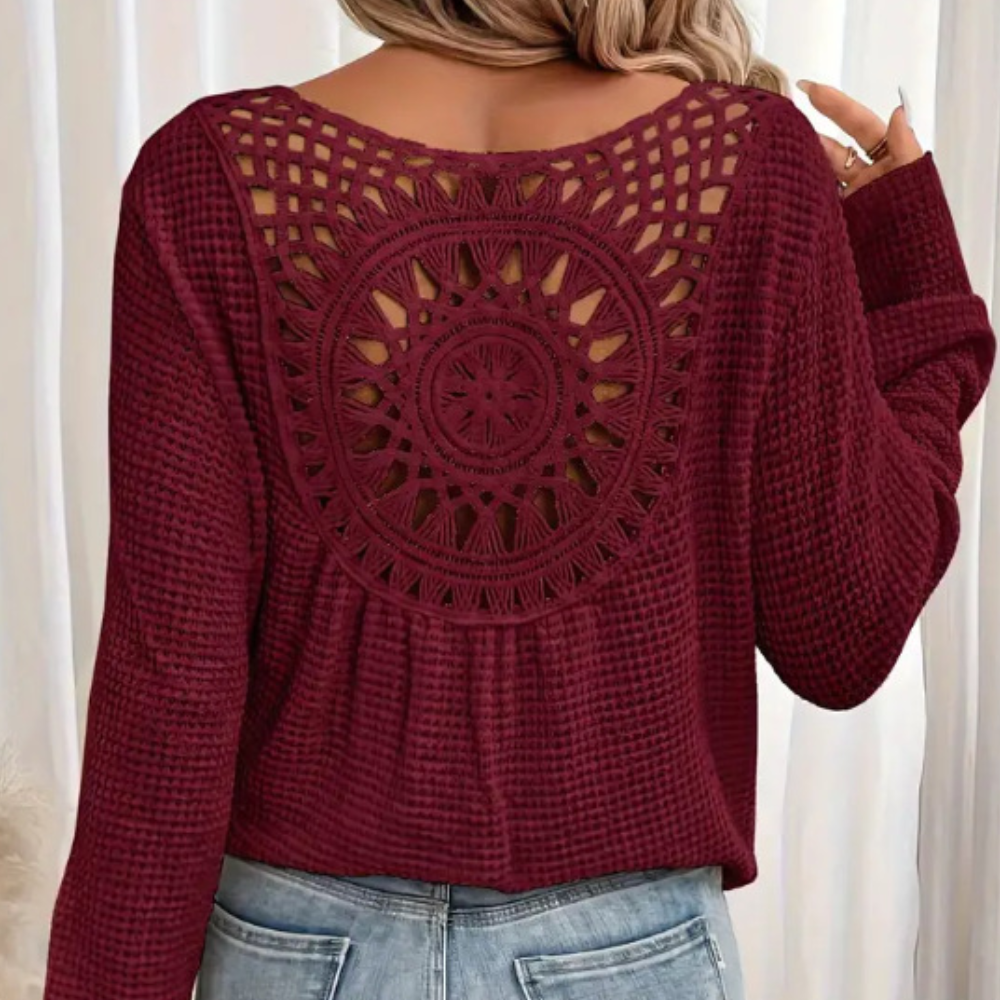 Women's Knitted Polyester Top
