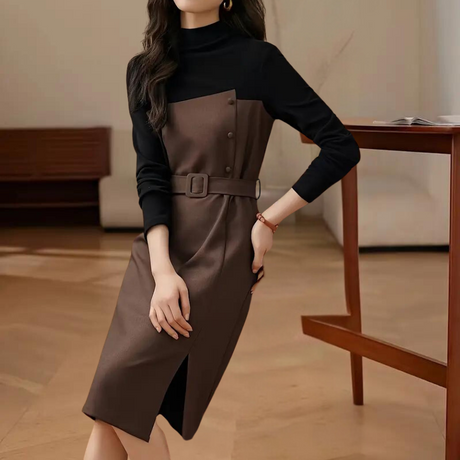 Women's Black Midi Summer Dress