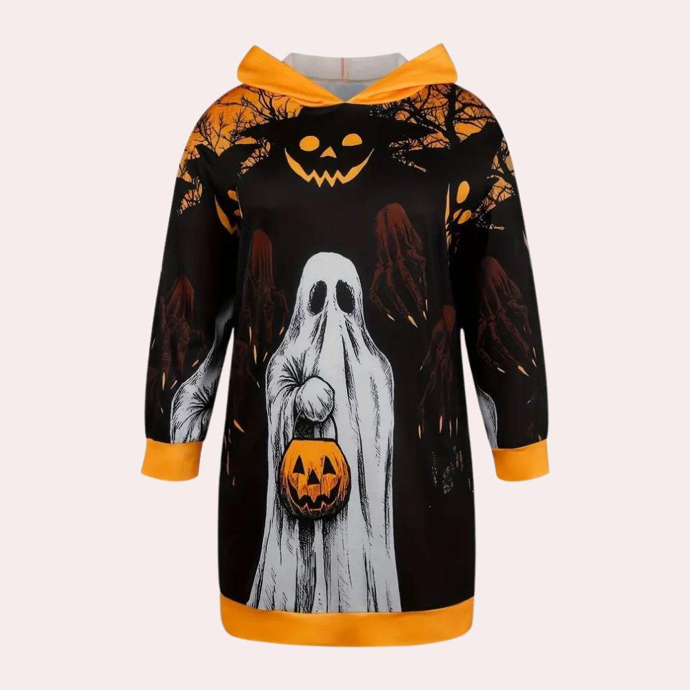 Women's Black Hoodie Dress