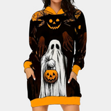Women's Black Hoodie Dress
