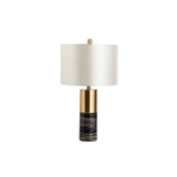 StoneRadiance - Elegant Table Lamp with Marble Base and Modern Lines