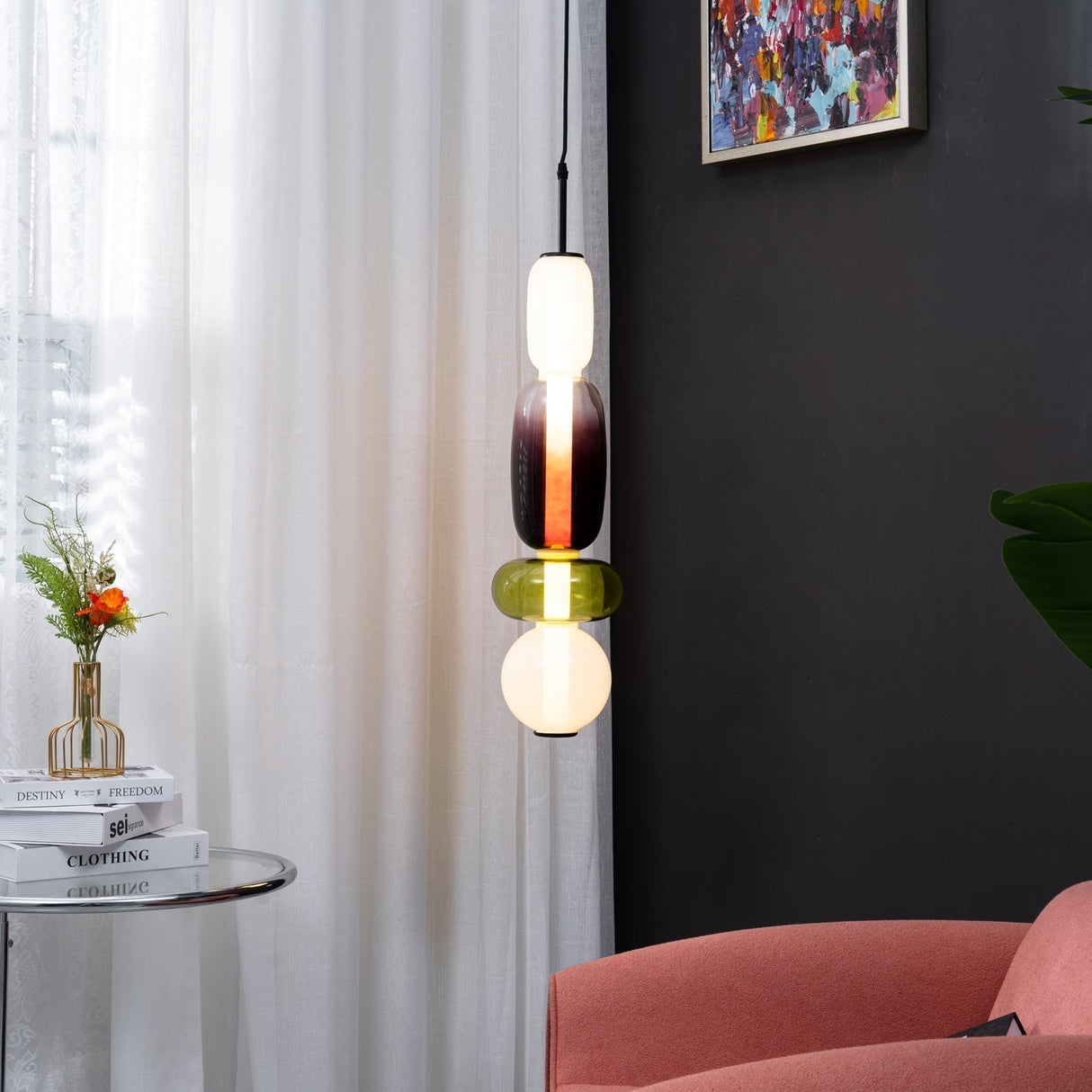 SugarFree - Elegant Glass Pendant