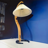WoodFlow - Table Lamp with Natural Curves and Wooden Design