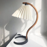 WoodFlow - Table Lamp with Natural Curves and Wooden Design