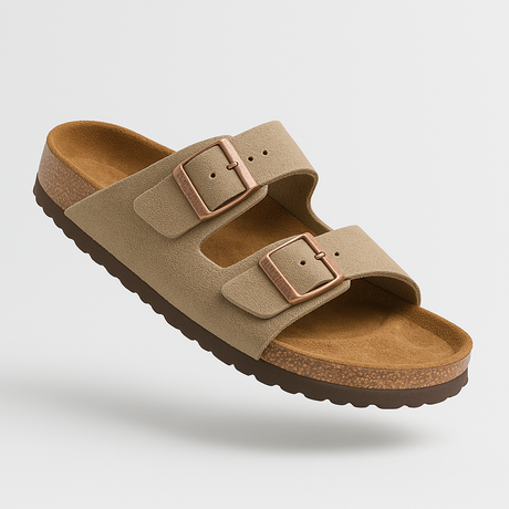 Unisex Comfort Sandals with Adjustable Buckles and Slip-Resistant Sole