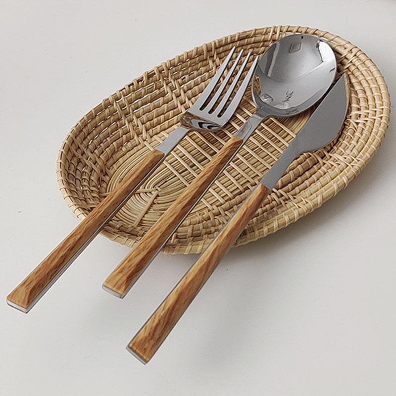 TimberBite - Elegant 3-Piece Cutlery Set
