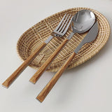 TimberBite - Elegant 3-Piece Cutlery Set