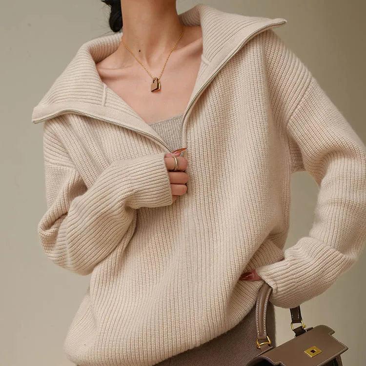 SilkBlend - Cashmere Zip Jumper