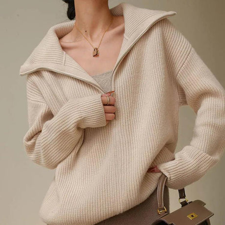 SilkBlend - Cashmere Zip Jumper