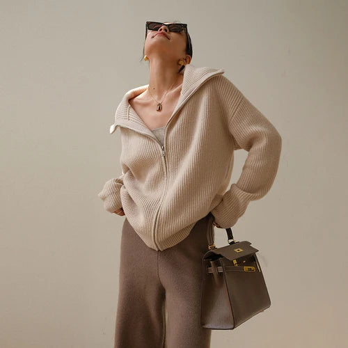 SilkBlend - Cashmere Zip Jumper