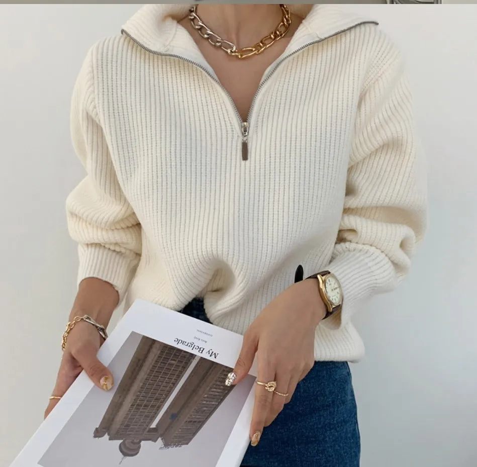 SilkBlend - Cashmere Zip Jumper