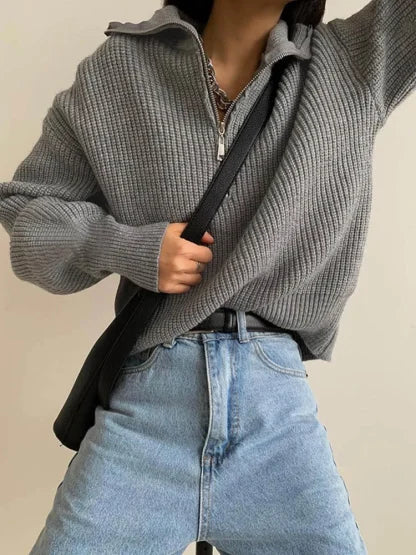 SilkBlend - Cashmere Zip Jumper