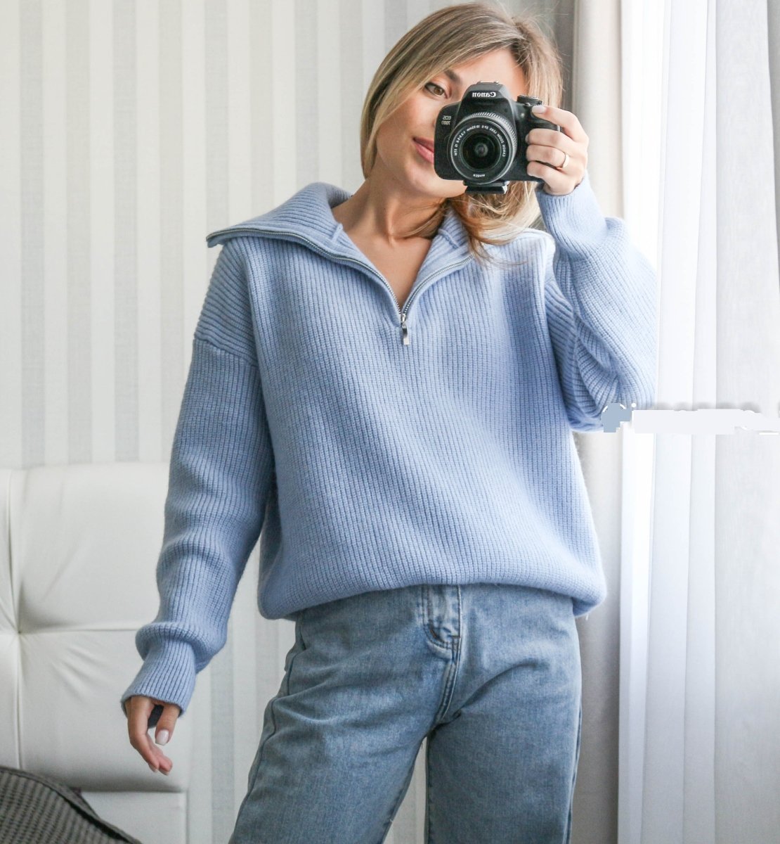 SilkBlend - Cashmere Zip Jumper