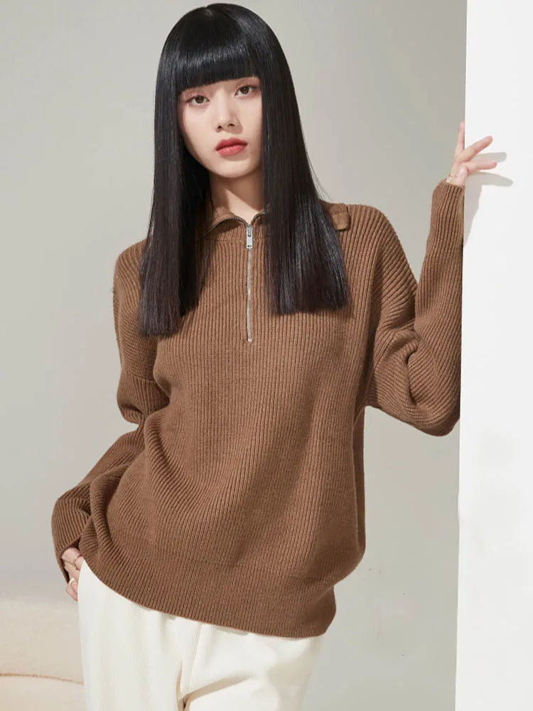 SilkBlend - Cashmere Zip Jumper