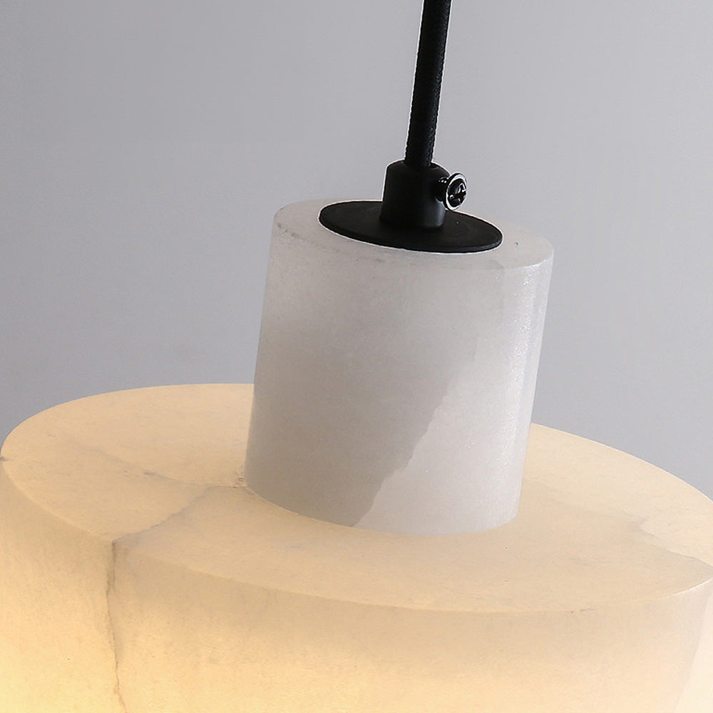 ArcticLuxe – White Marble Hanging Lamp