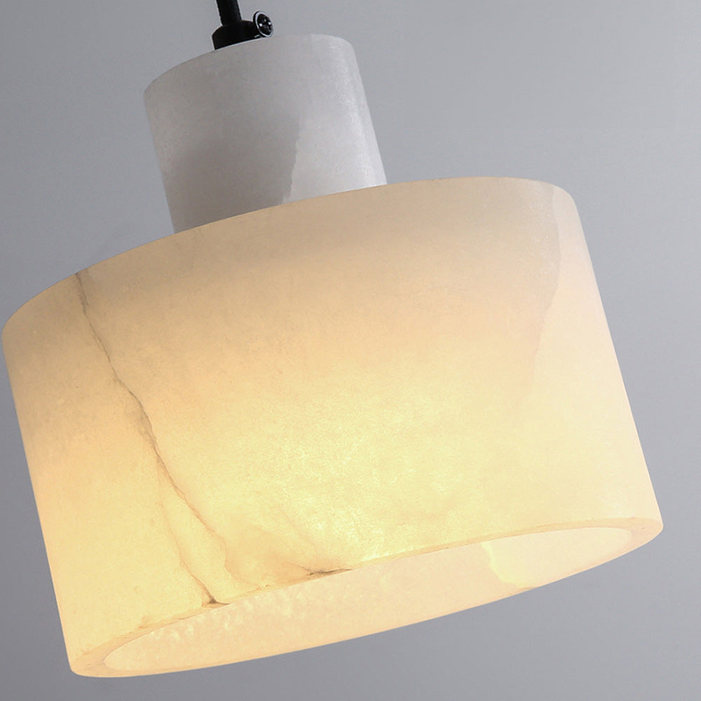 ArcticLuxe – White Marble Hanging Lamp