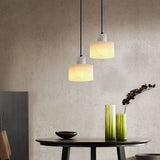 ArcticLuxe – White Marble Hanging Lamp