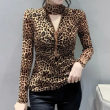 Women's Elegant Leopard Top