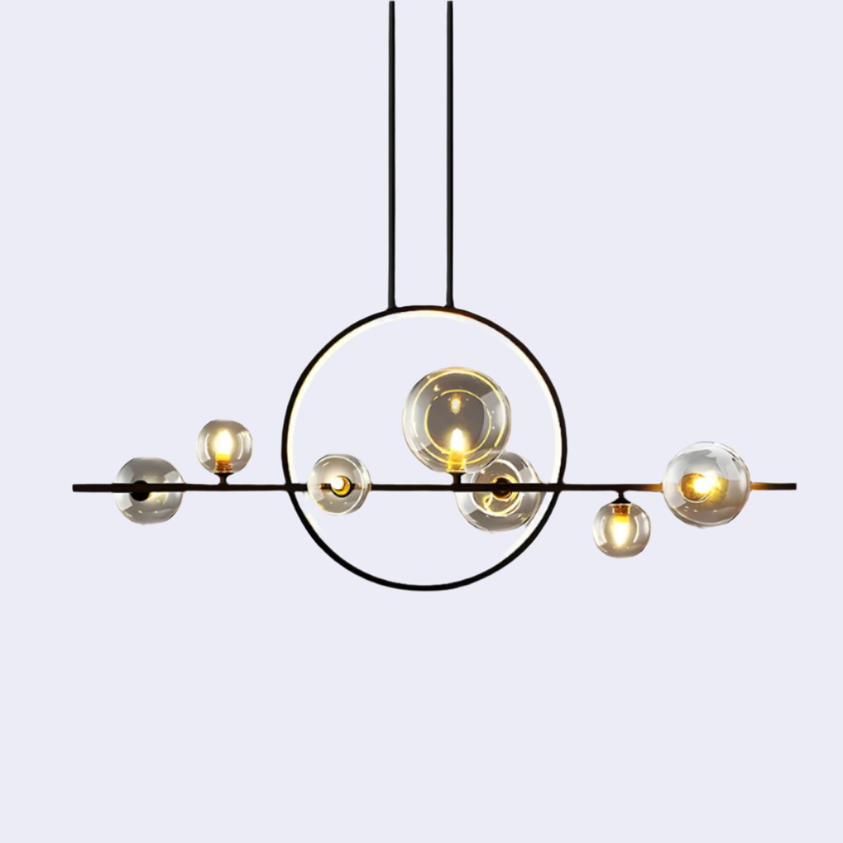 SphereLume – Artistic Glass Chandelier