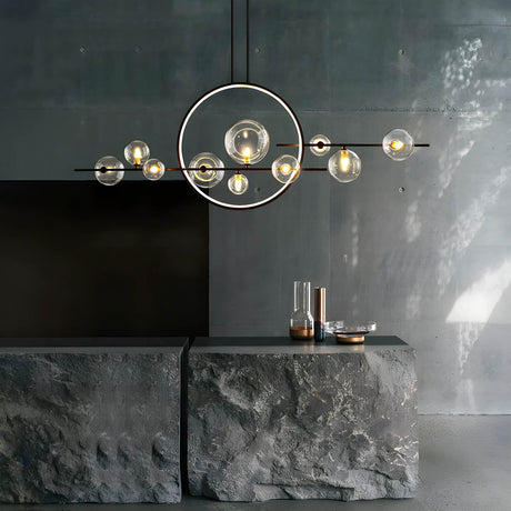 SphereLume – Artistic Glass Chandelier
