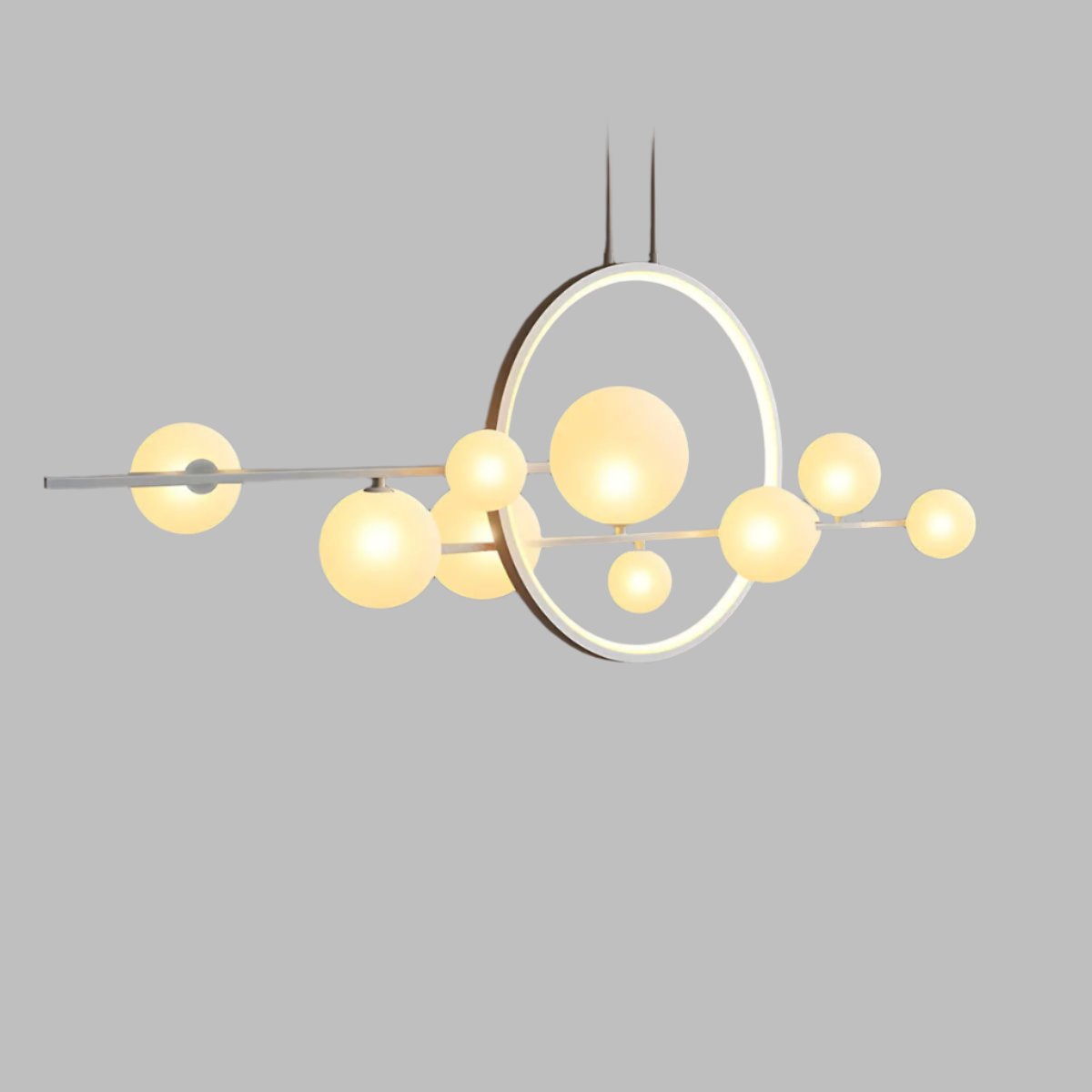 SphereLume – Artistic Glass Chandelier