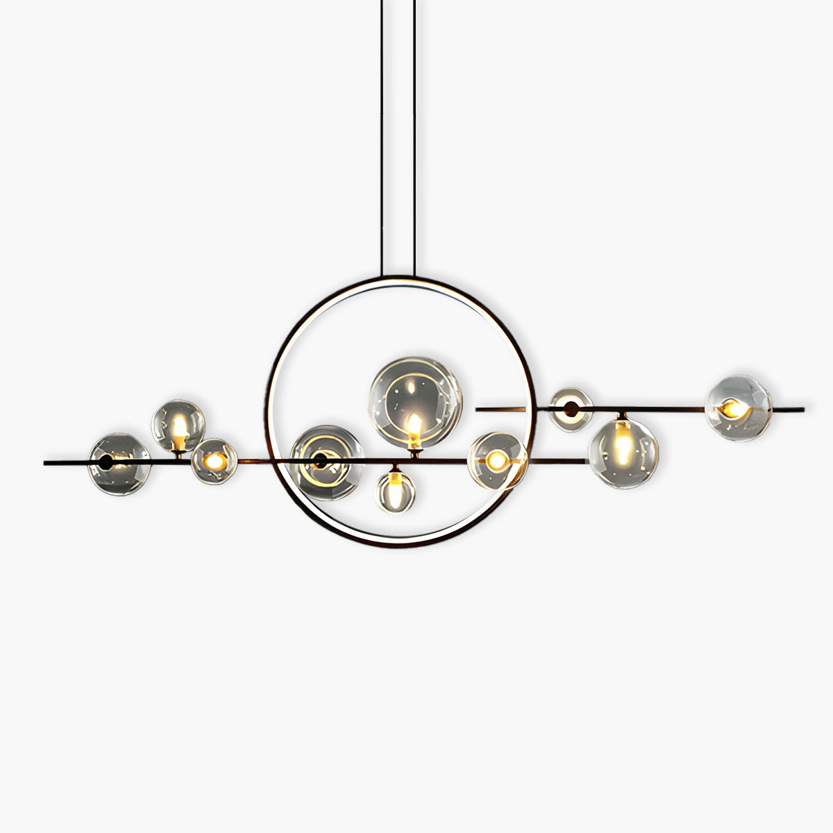 SphereLume – Artistic Glass Chandelier