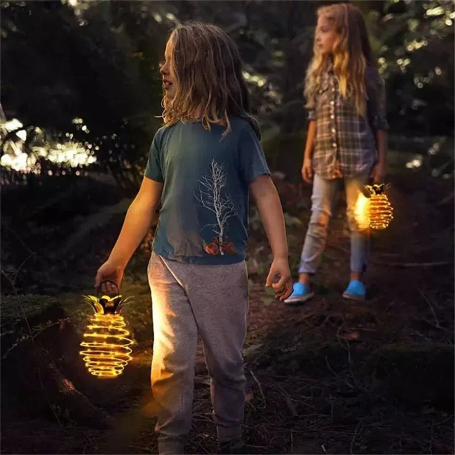 Solar Garden Lights - Waterproof Pineapple Design Outdoor Lamp with Intelligent Control