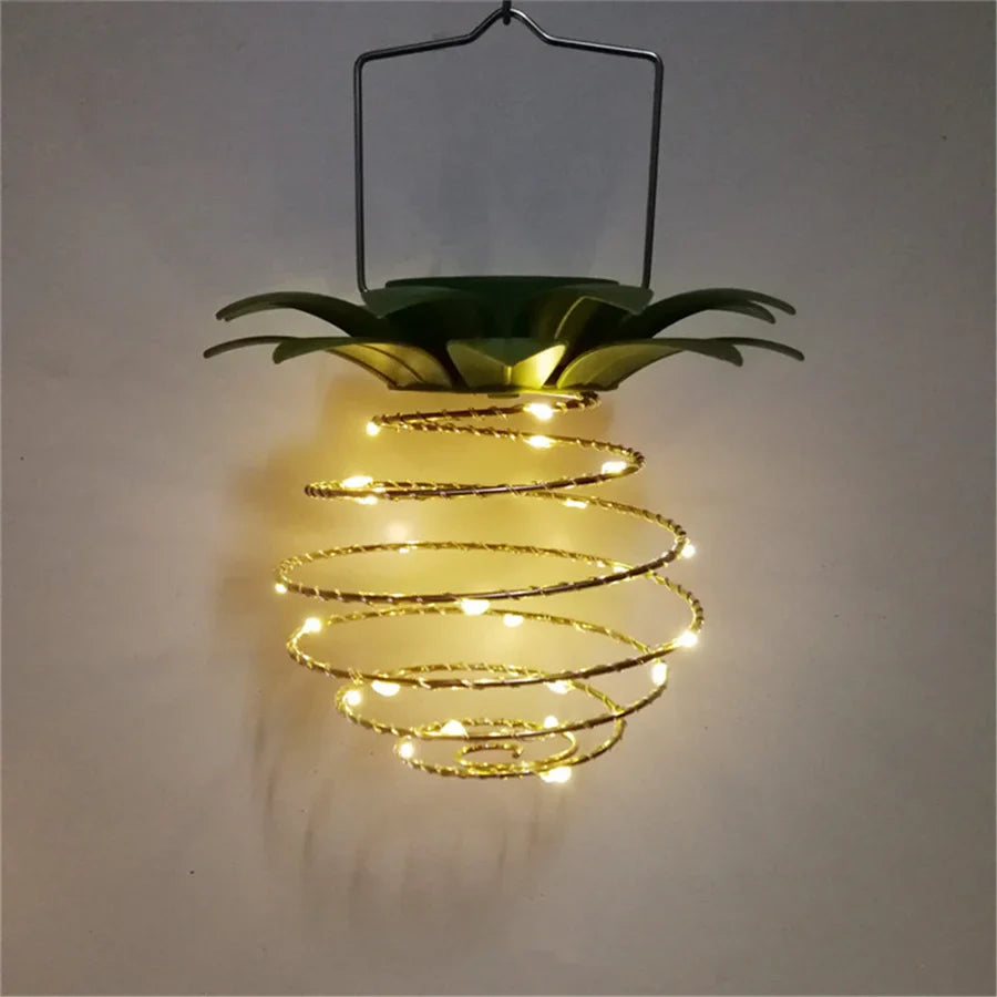 Solar Garden Lights - Waterproof Pineapple Design Outdoor Lamp with Intelligent Control